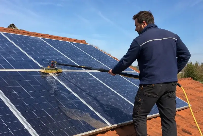 Nettoyage et entretien de panneaux solaires à Salsigne
